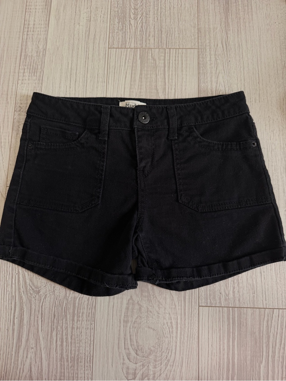 Mudd Black Denim Pocket Jean Shorts